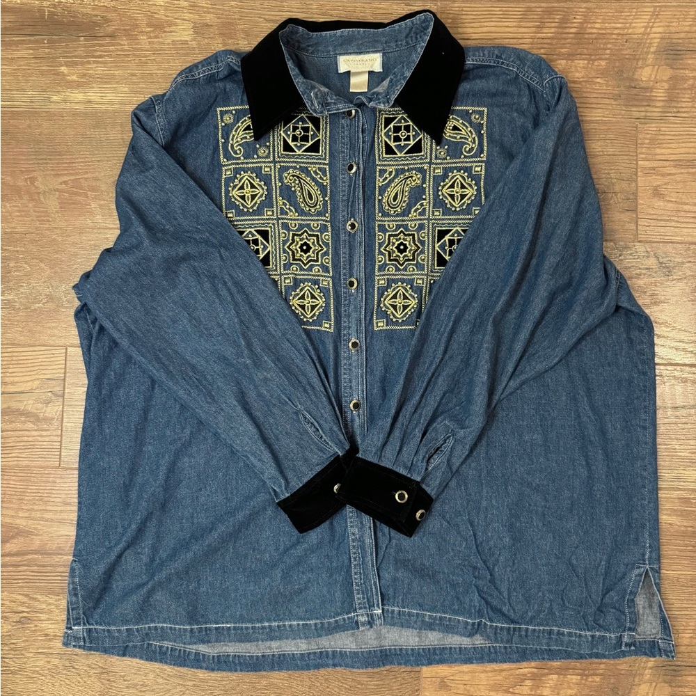 Vintage Capistrano Jeans Denim Blouse
